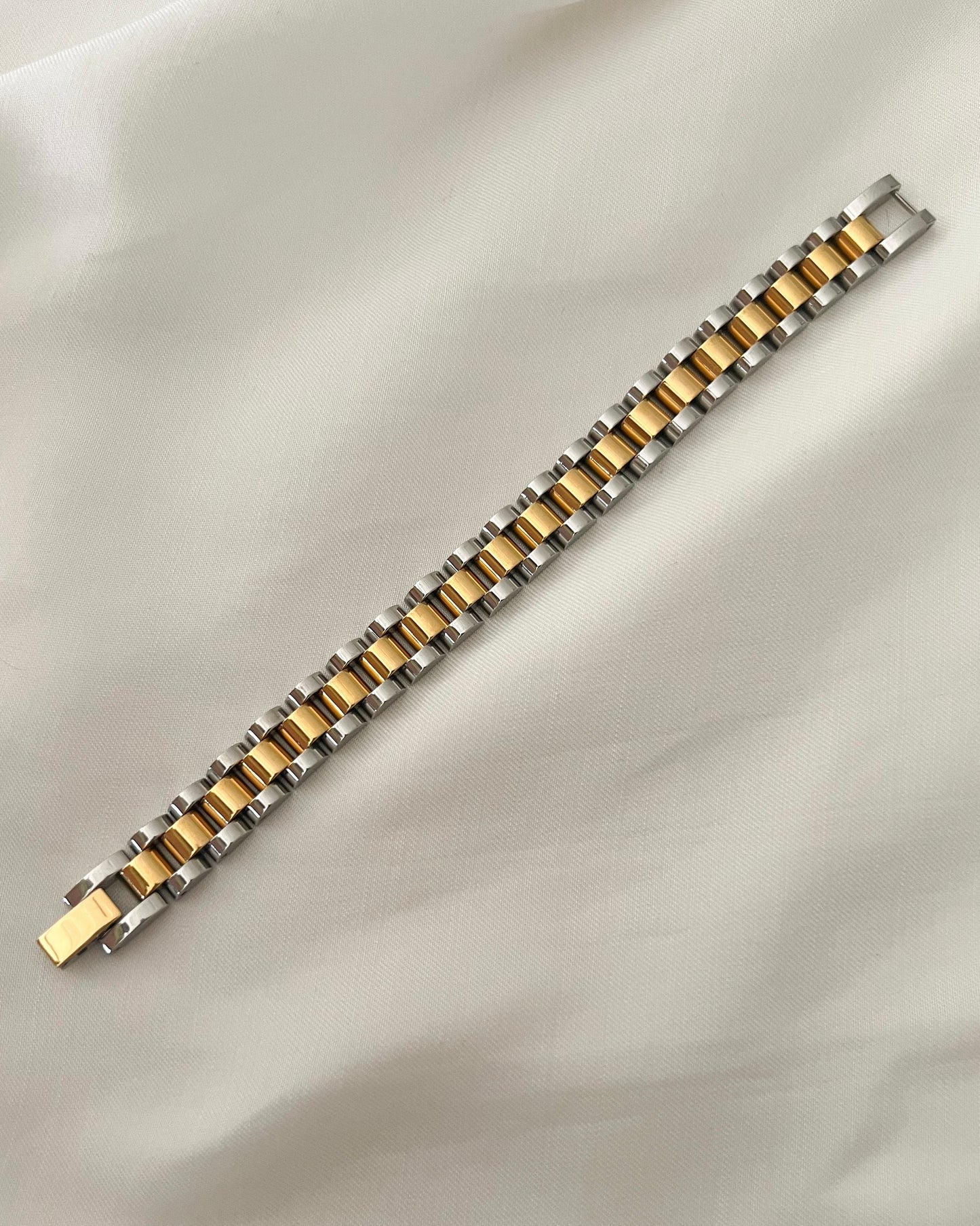 Two Toned Watch Strap Bracelet