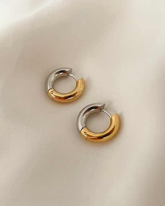 Mini Two Toned Earrings