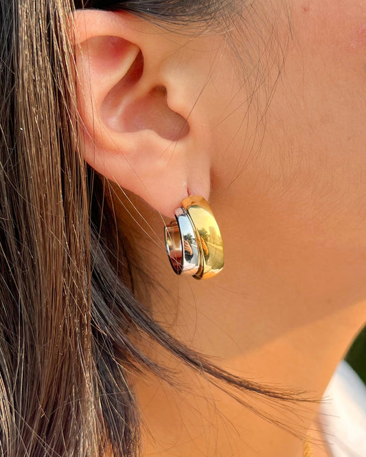 Bri Two Toned Earrings