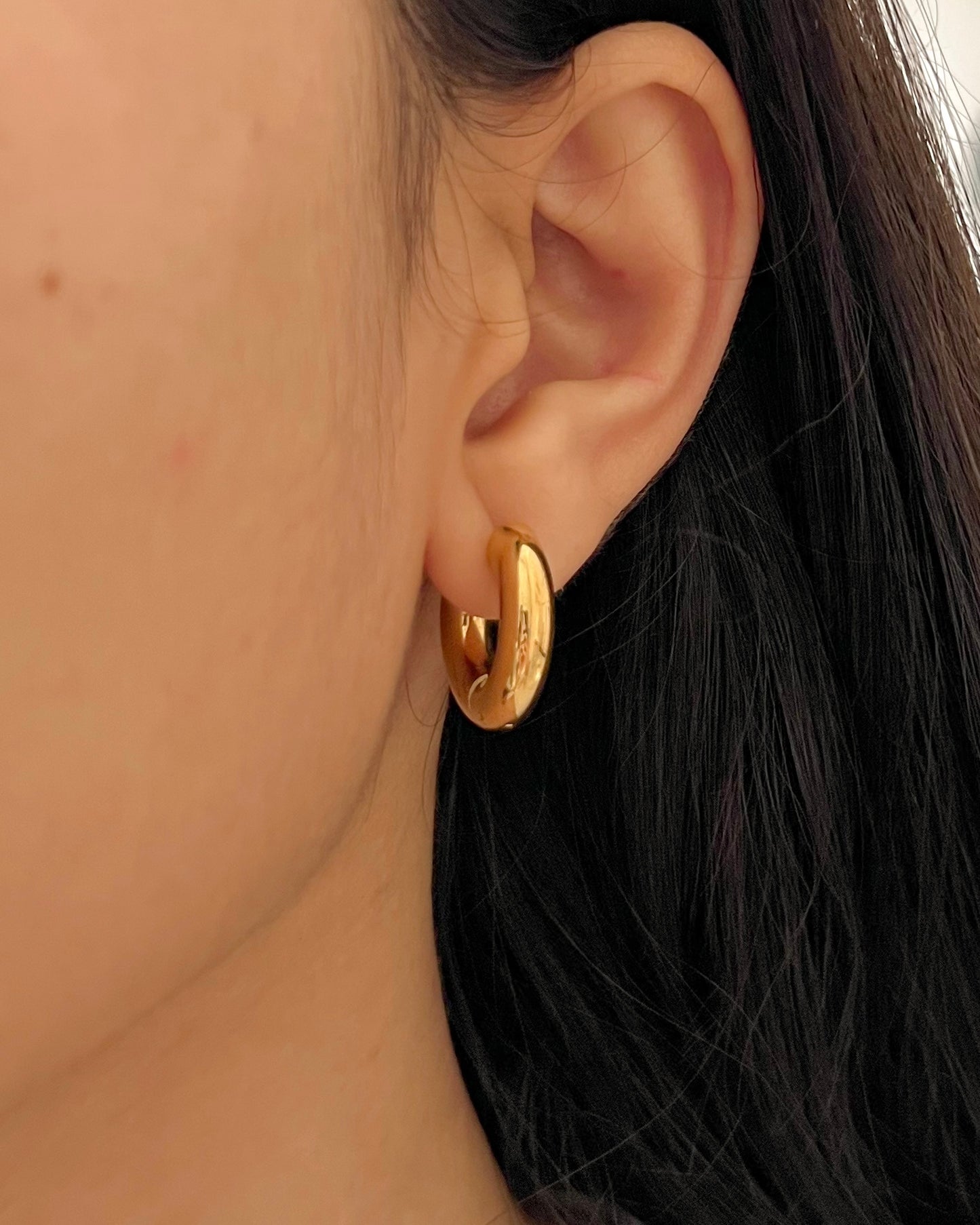 Gold Huggie Earring