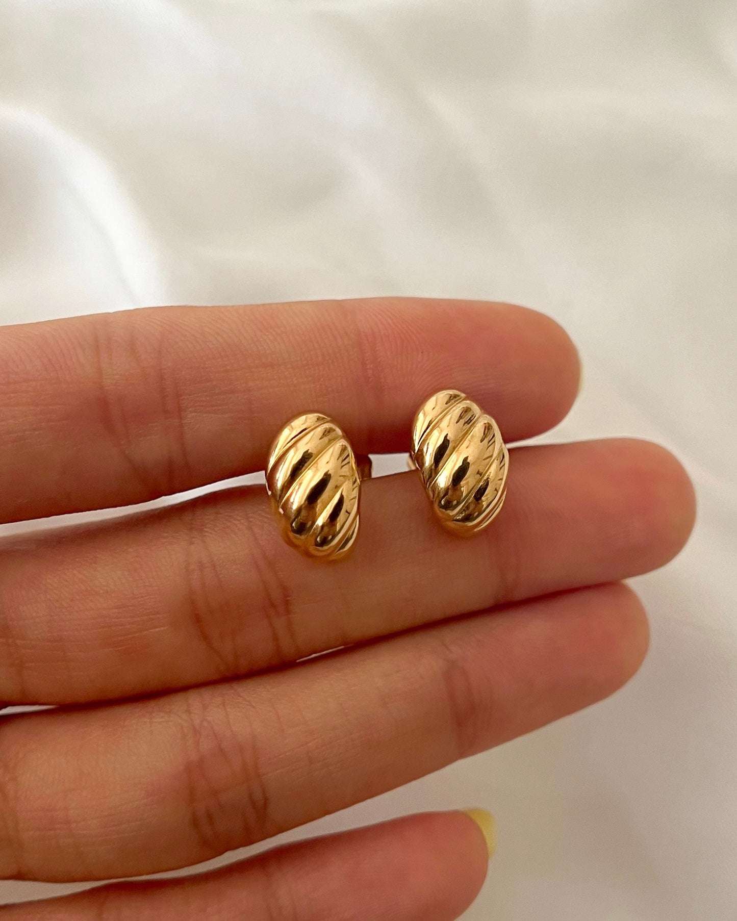 Olive Stud Earrings