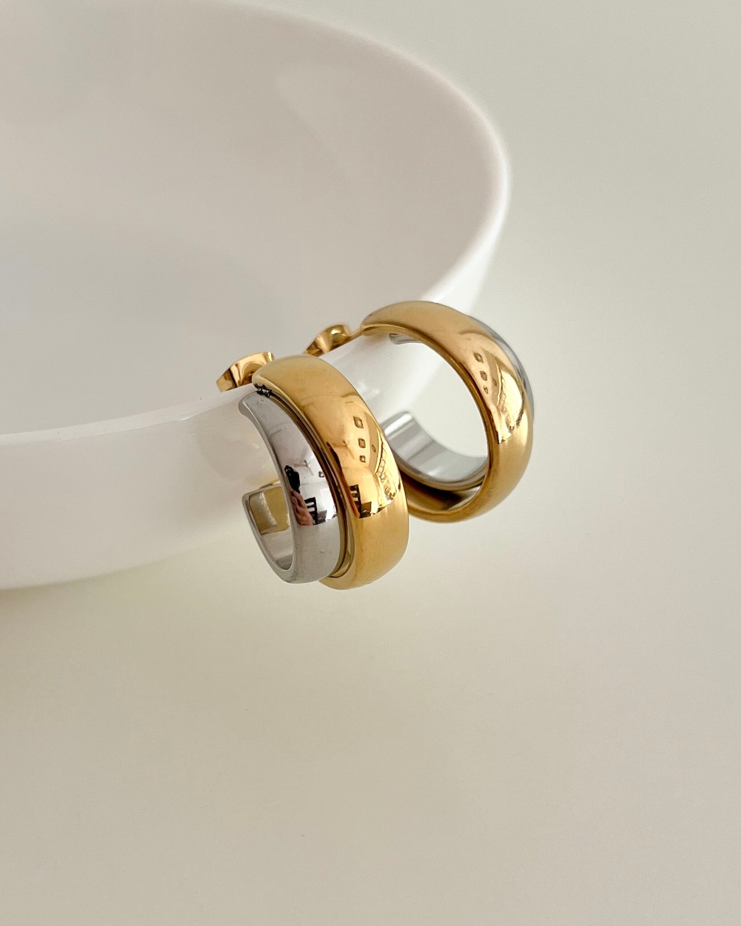 Bri Two Toned Earrings