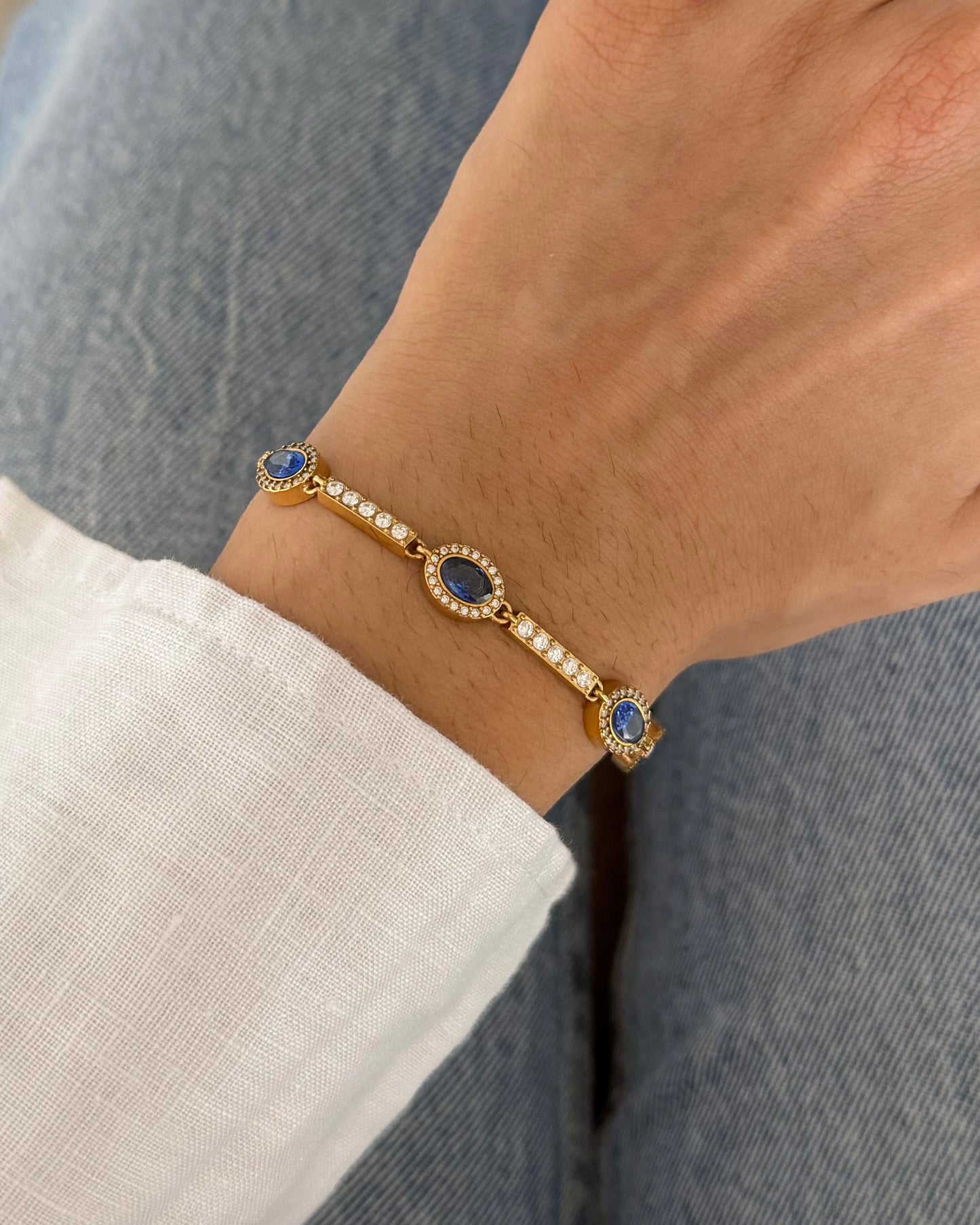 Azure Tennis Bracelet