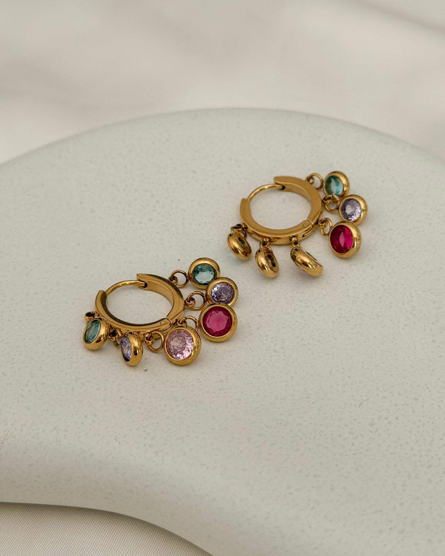 Colorful Tia Charm Earrings