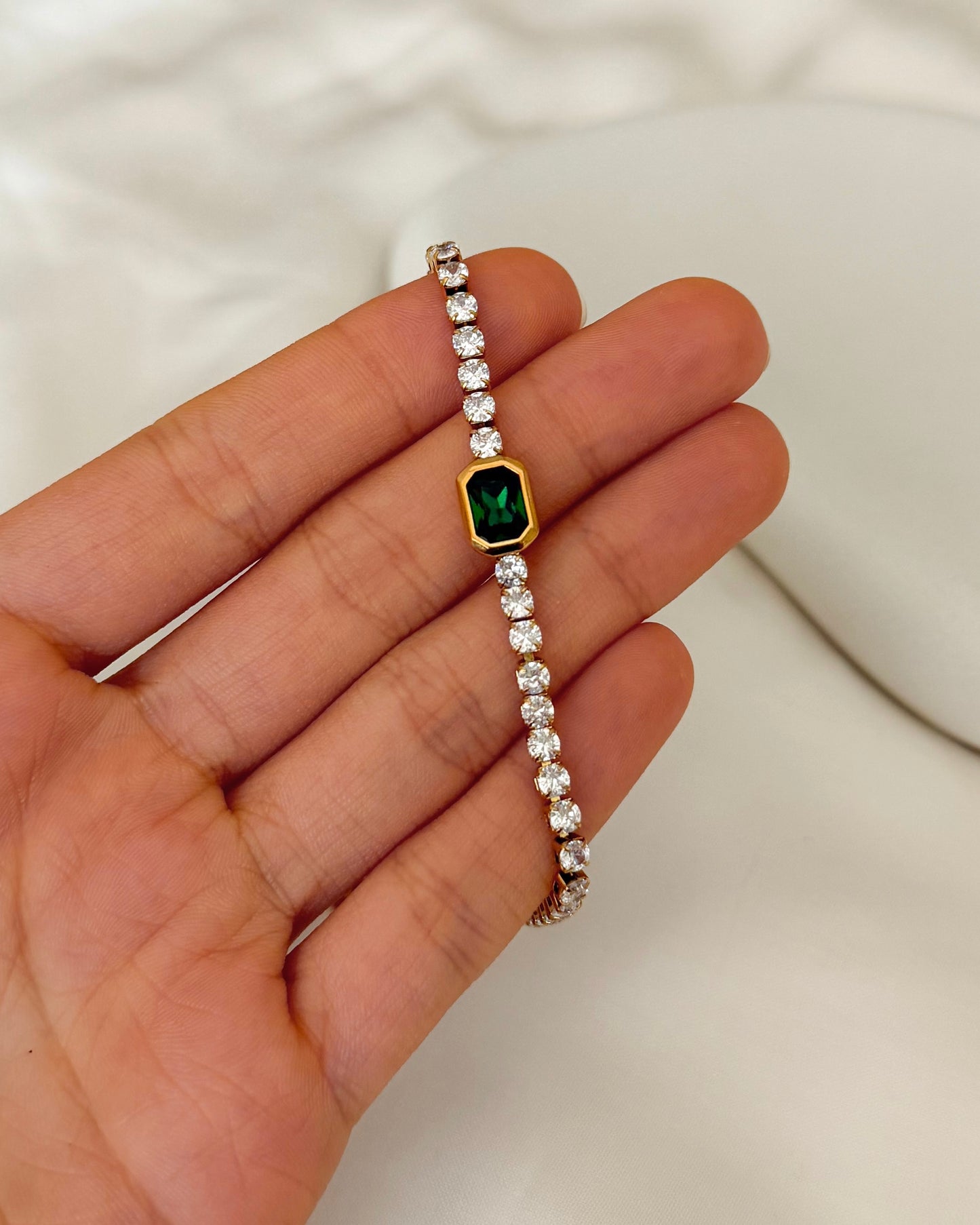 Jade Tennis Bracelet