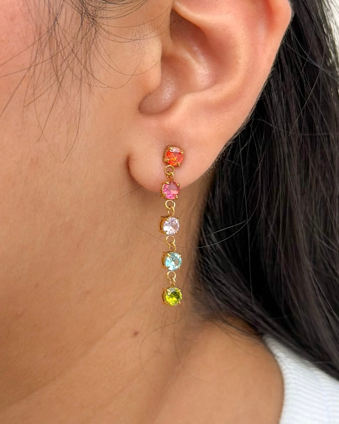 Poppy Multicolour Zircon Earrings
