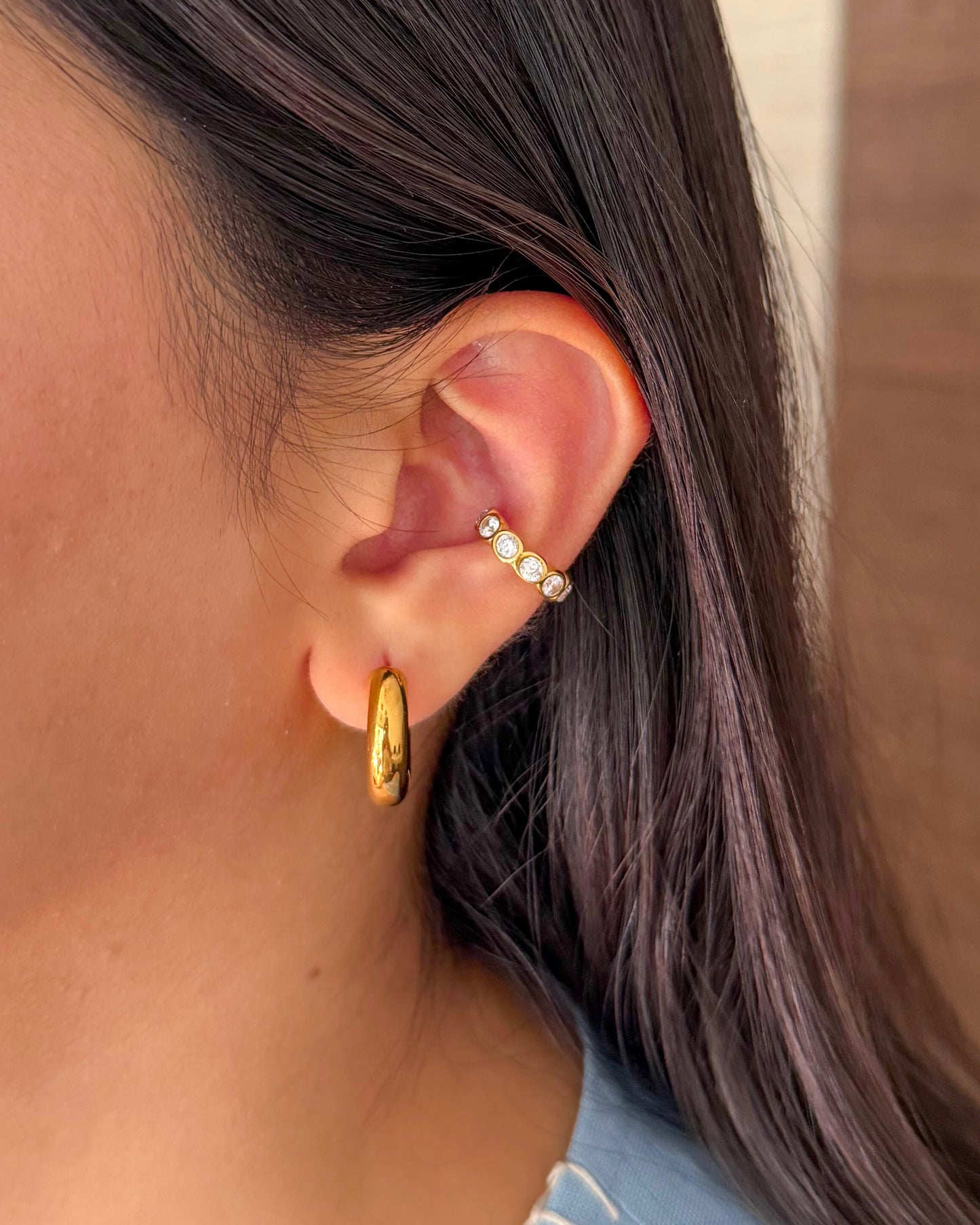 Elara Stone Ear Cuff | No Piercing Needed