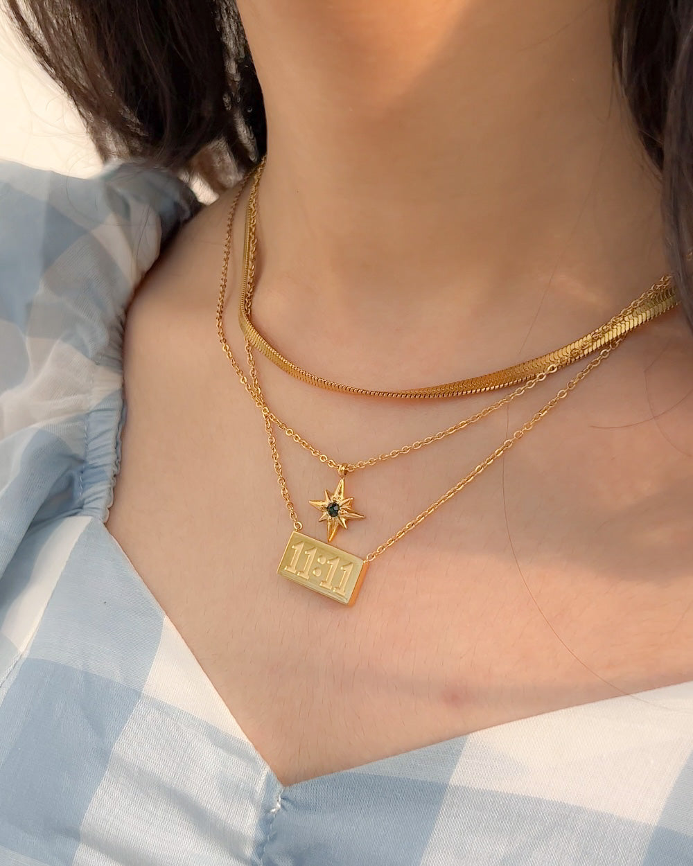 11:11 Necklace - Gold & Silver