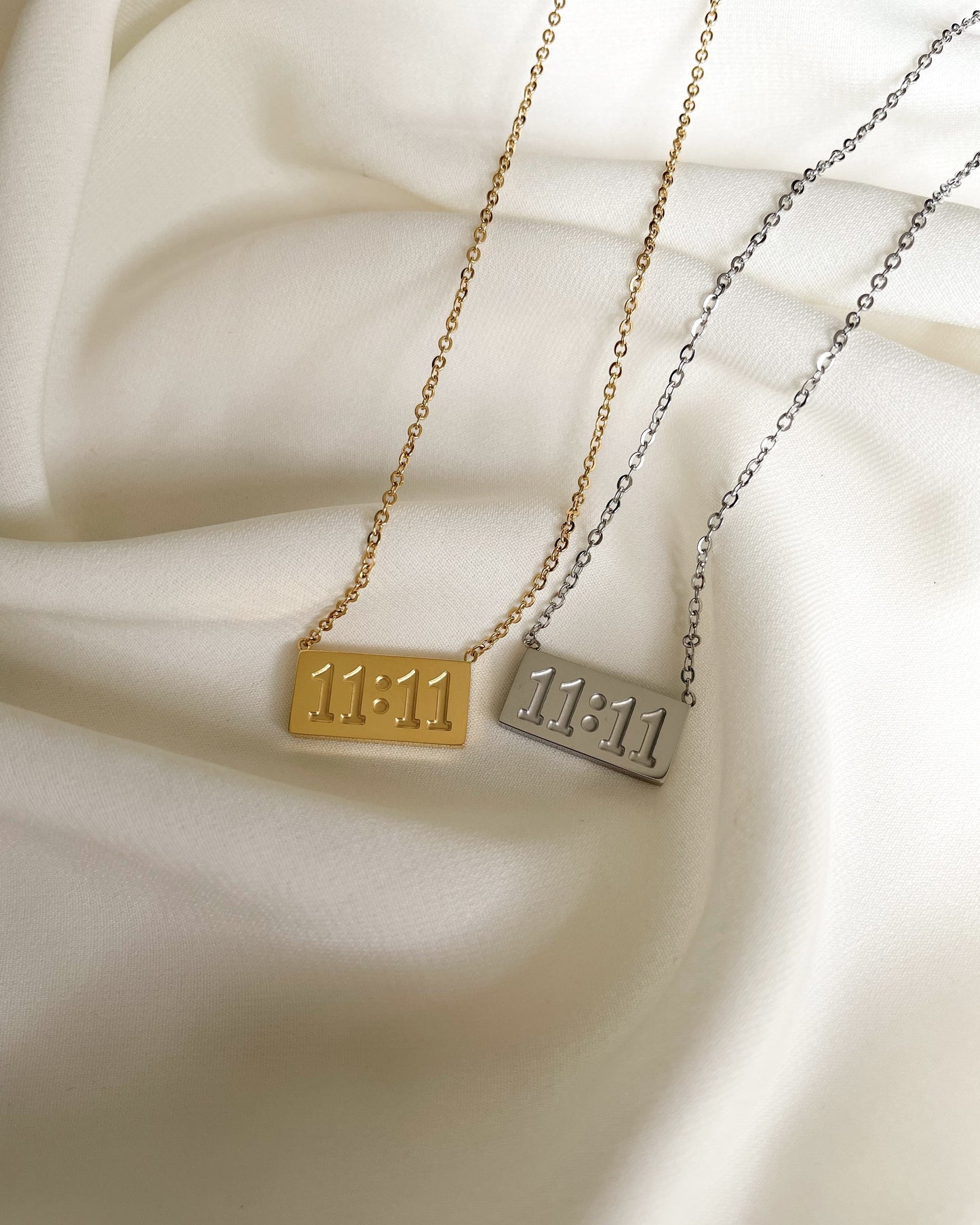 11:11 Necklace - Gold & Silver