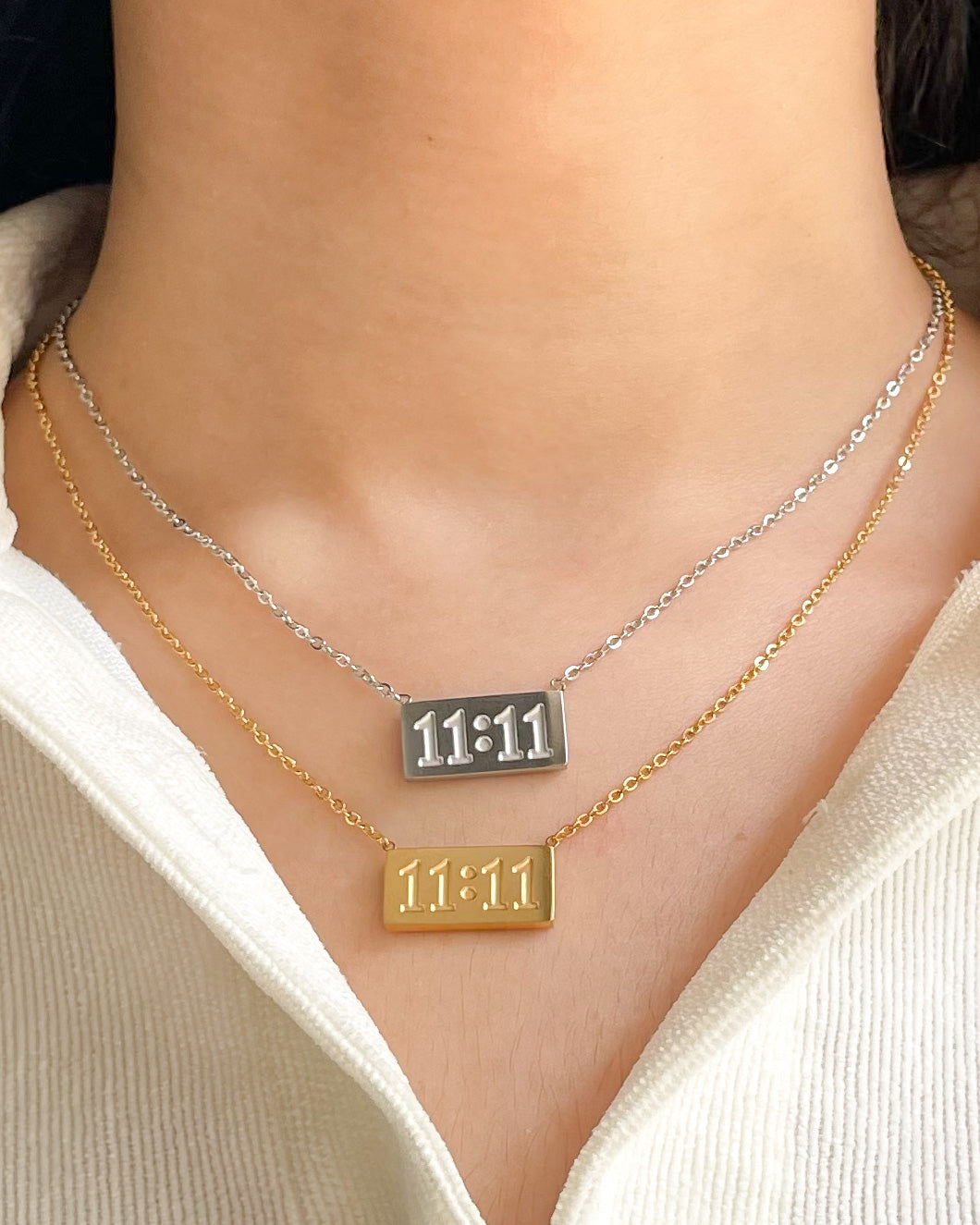11:11 Necklace - Gold & Silver