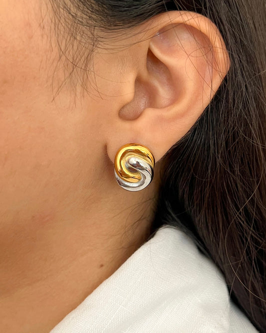 Vero Two Toned Earrings