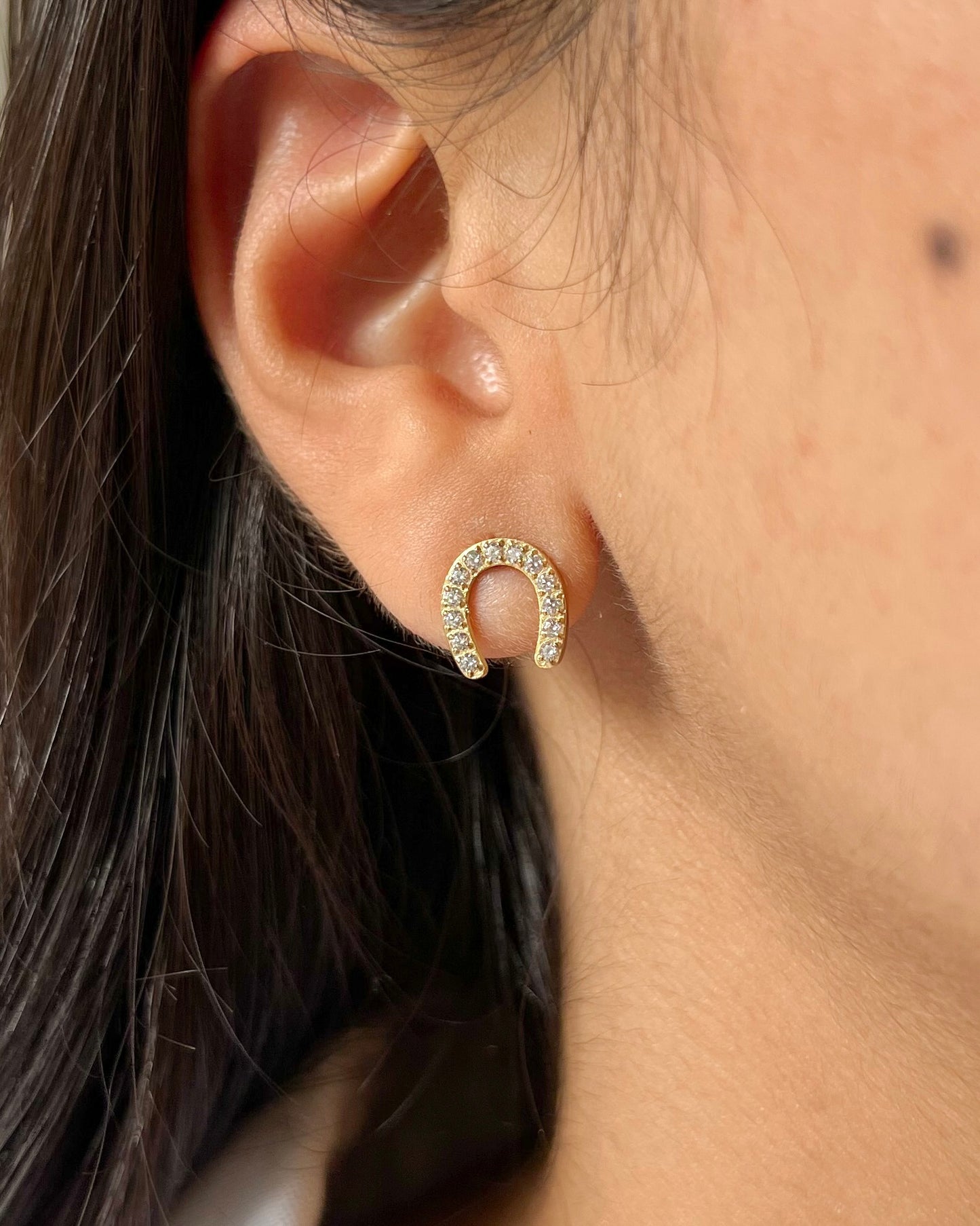 Horseshoe Stud Earrings