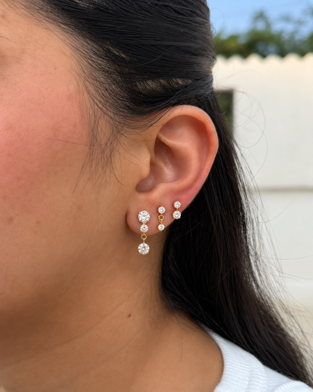 Trio Multi-piercing Stud Set