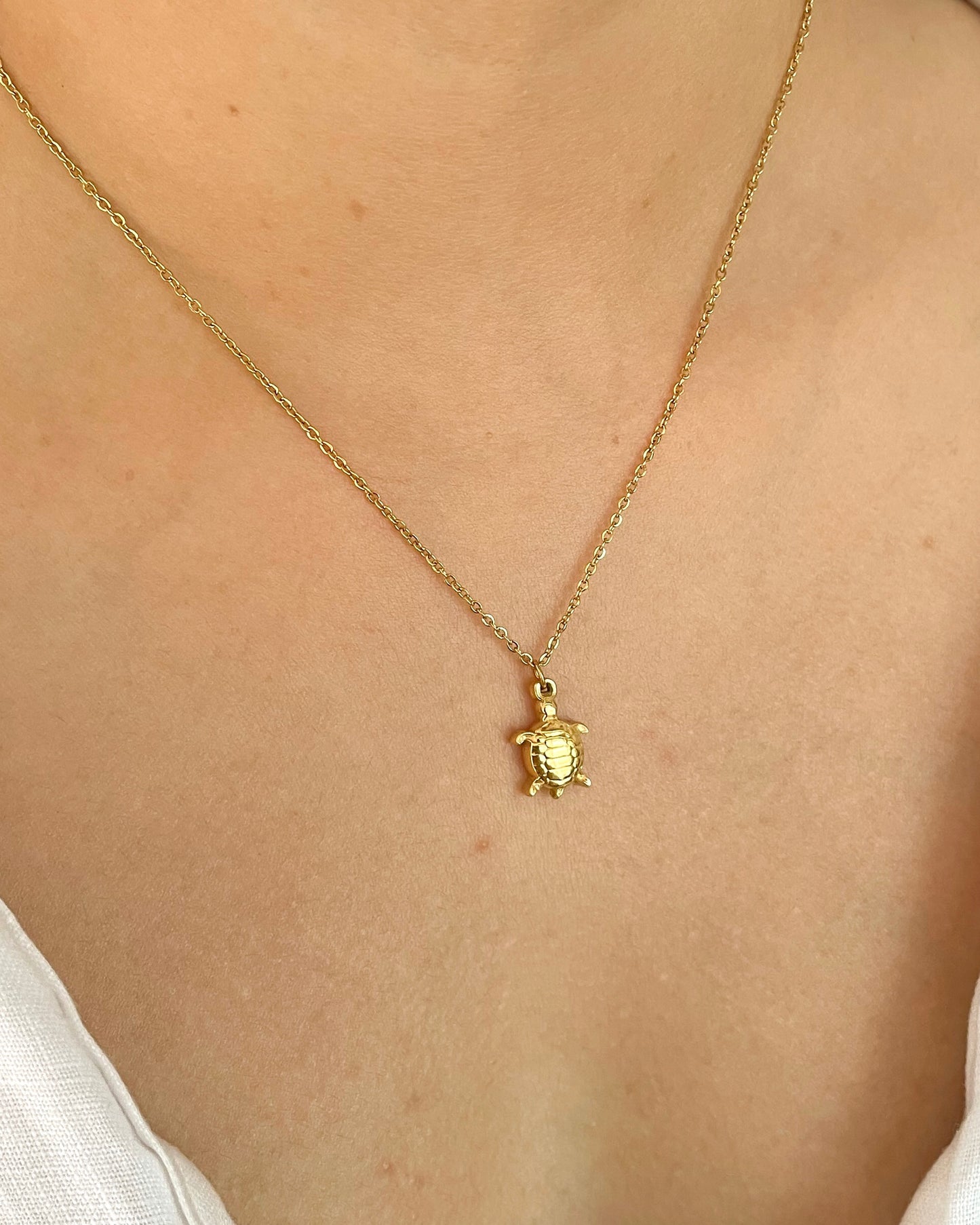 Pebbles Turtle Necklace