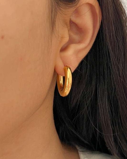 Gold Huggie Earring