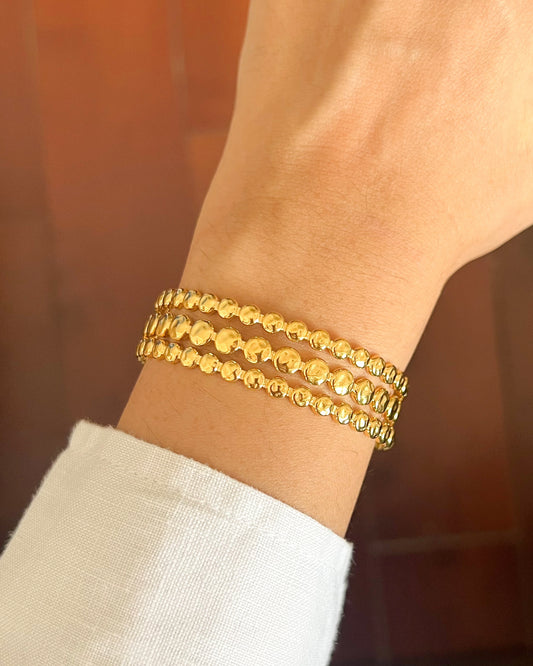 Gilded Adjustable Cuff Bracelet