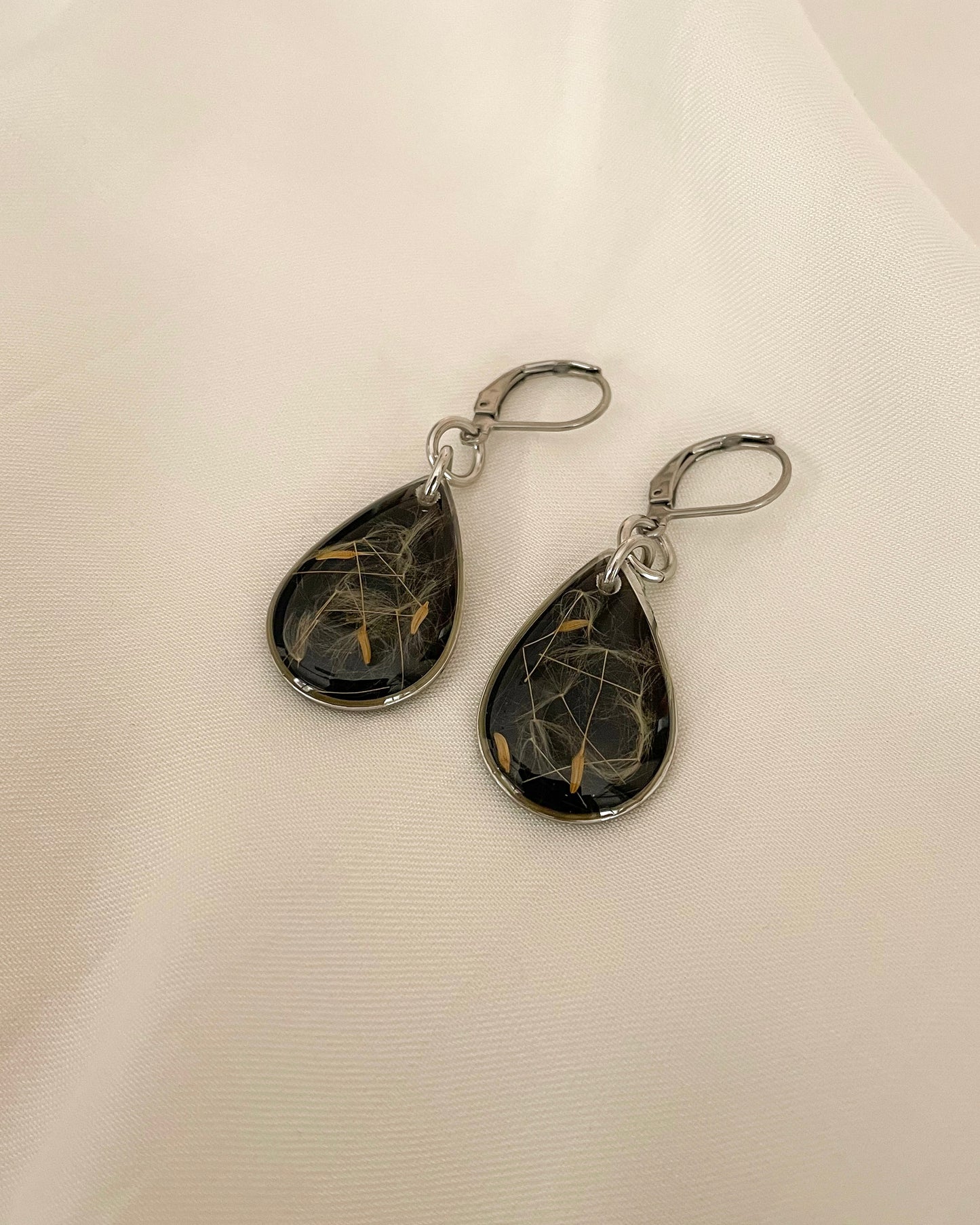 Dandelion Seed Earrings