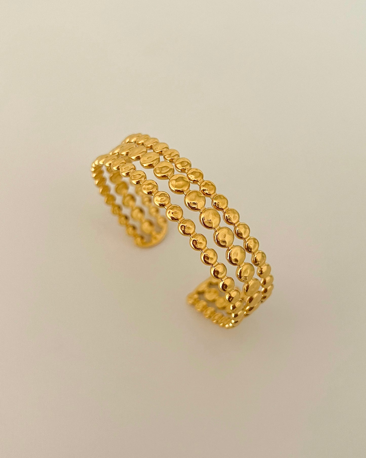 Gilded Adjustable Cuff Bracelet