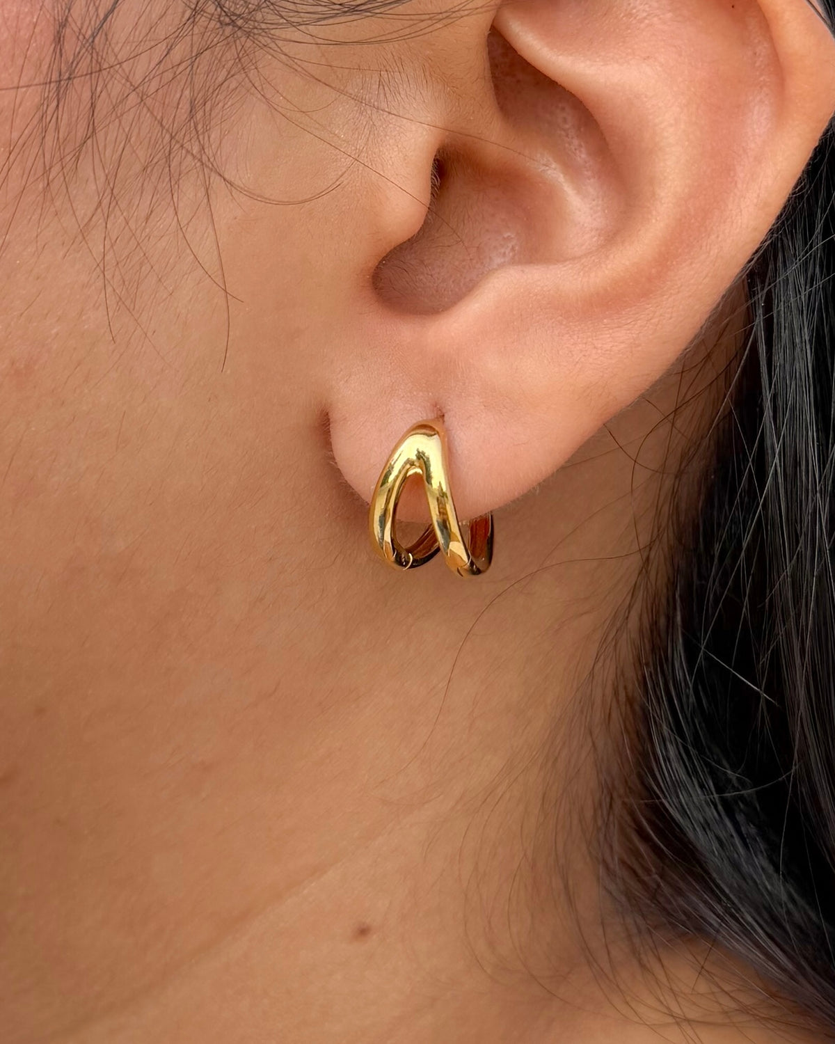 Buttercup Huggie Earrings