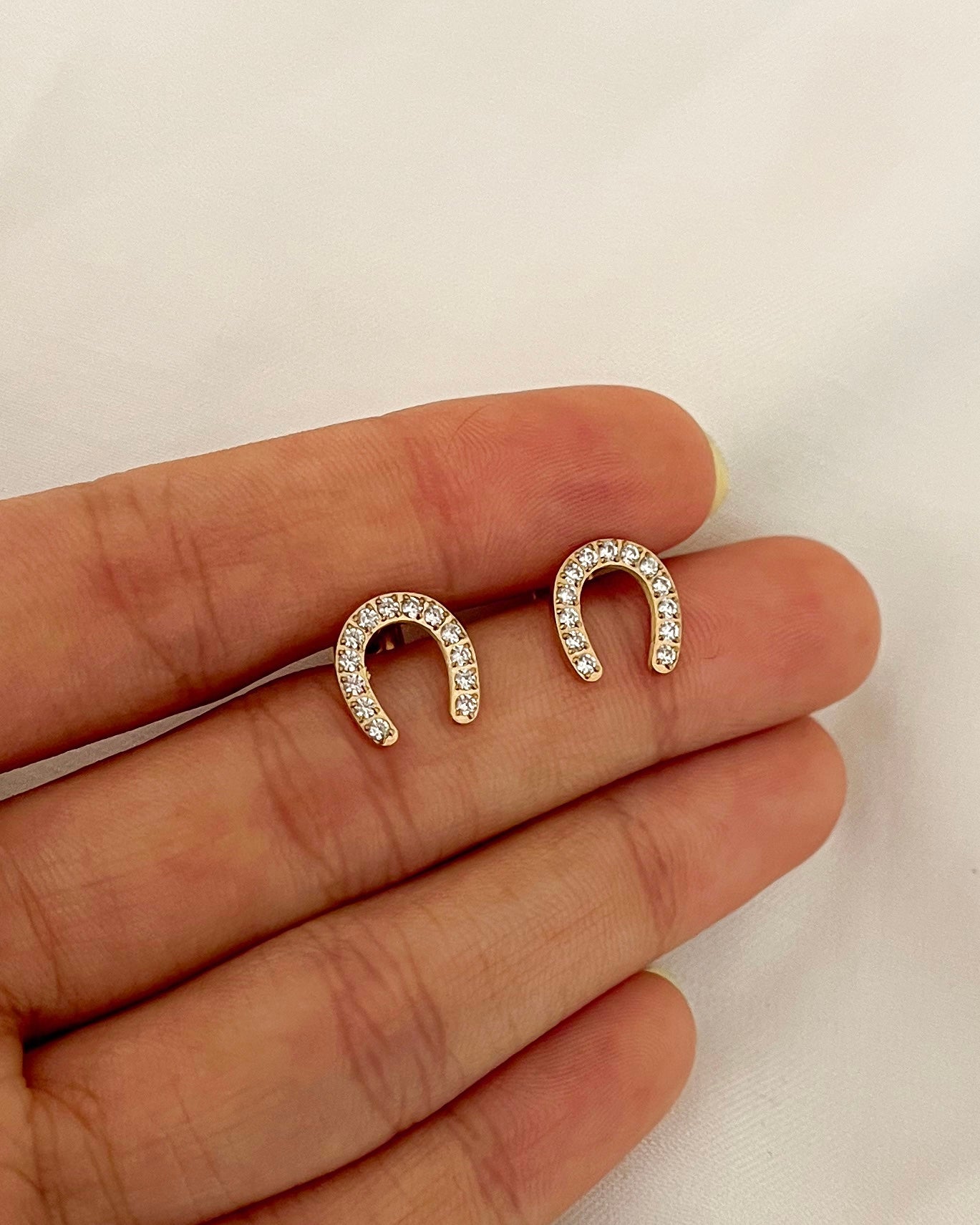 Horseshoe Stud Earrings