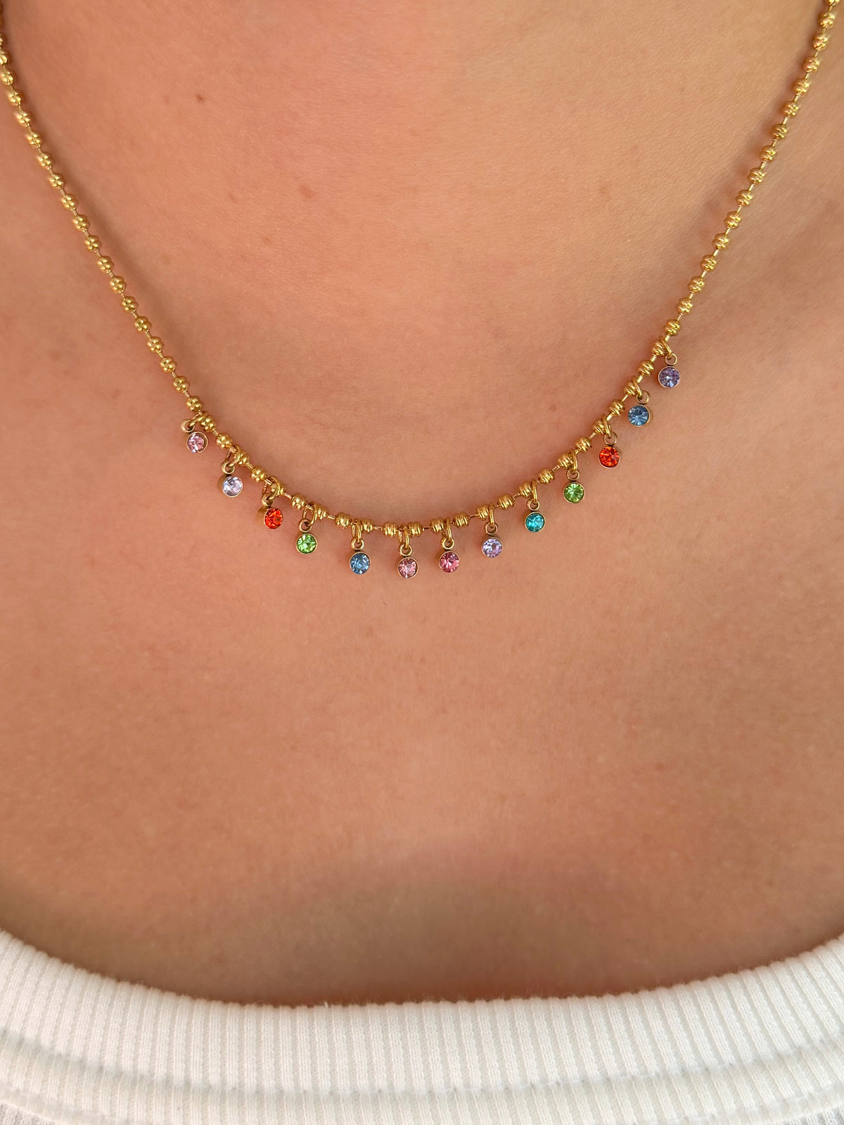 Dew Charm Necklace - Multicolour