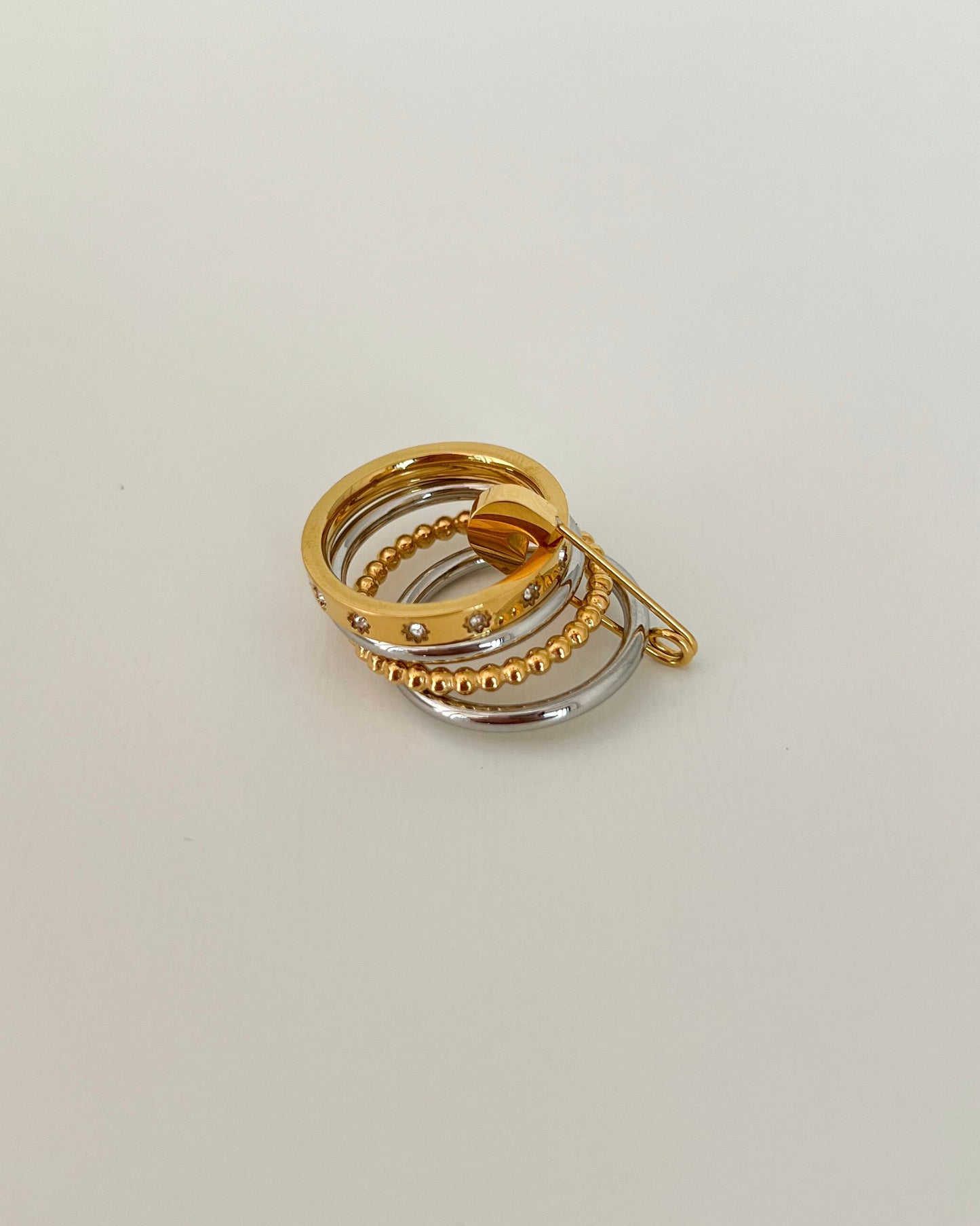 Linked Two Toned Ring
