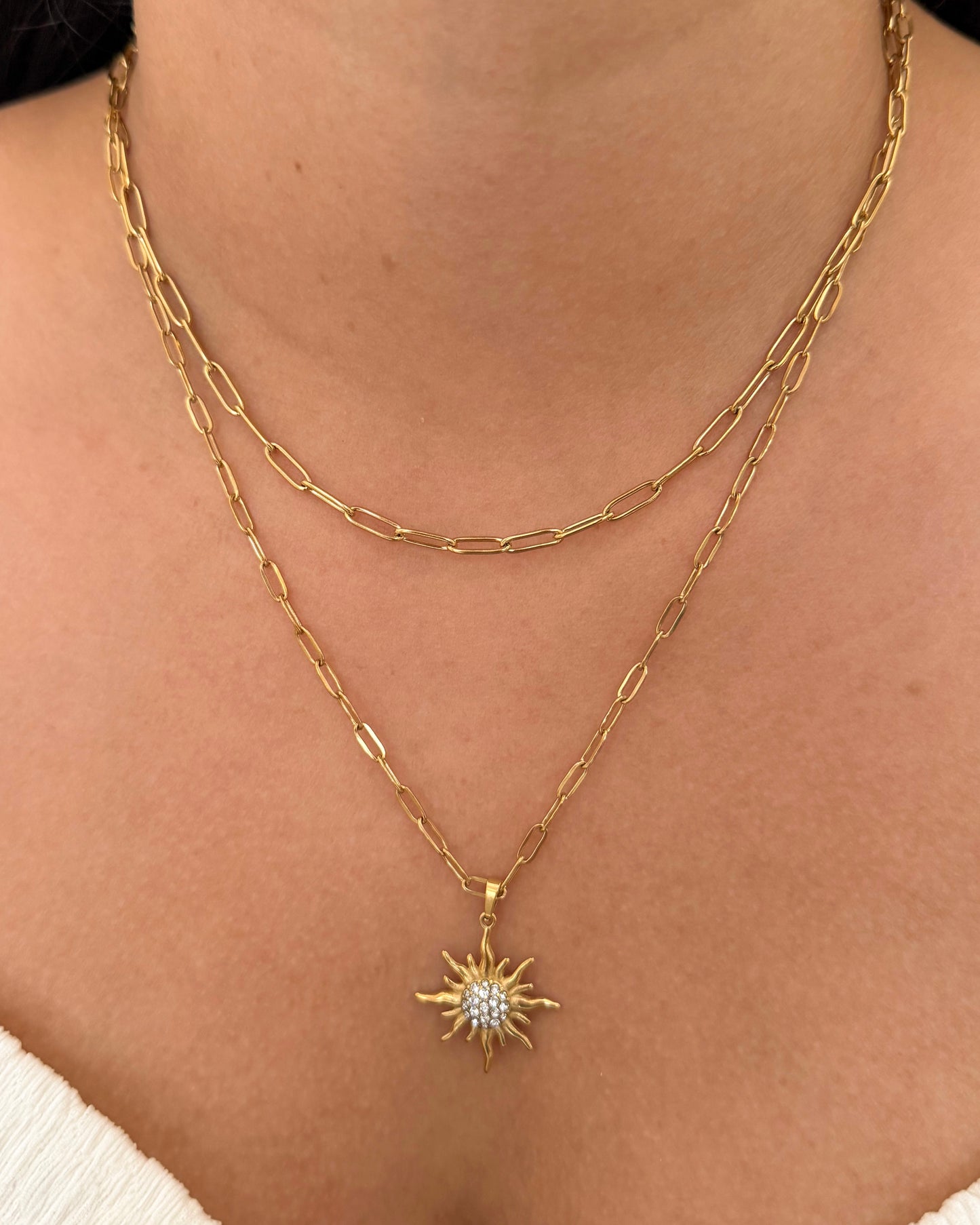 Solaris Sun Layered Necklace