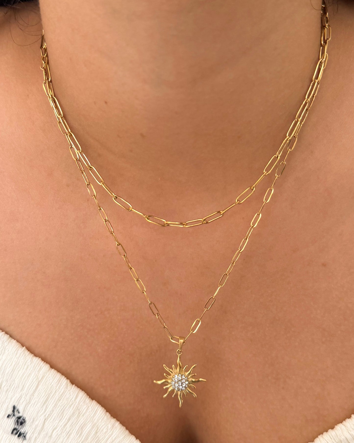 Solaris Sun Layered Necklace