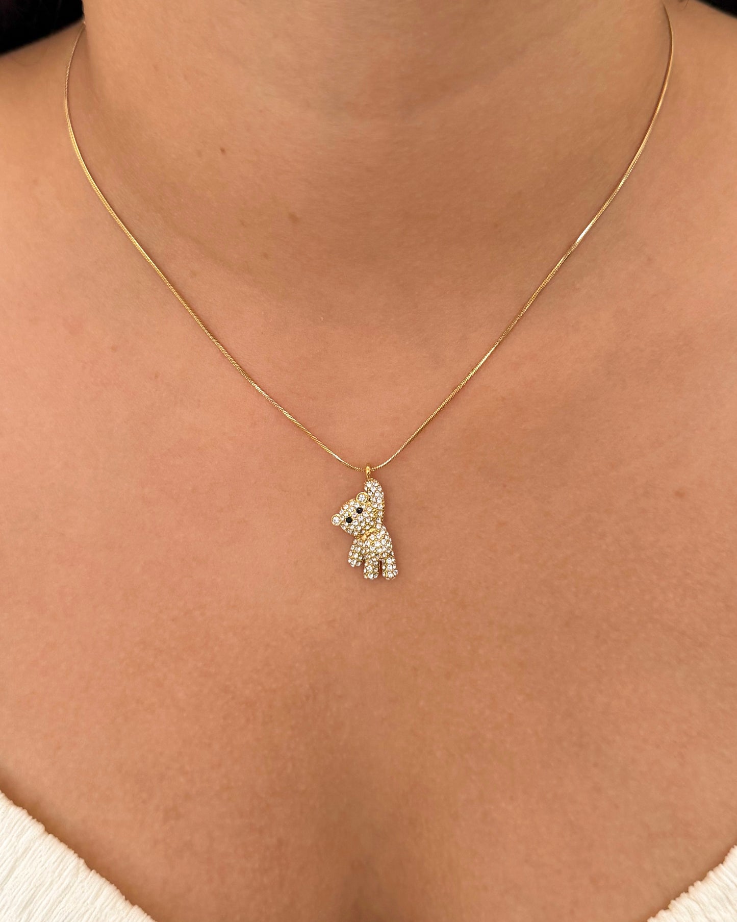 Iced Teddy Necklace