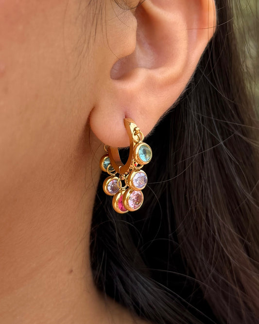 Colorful Tia Charm Earrings