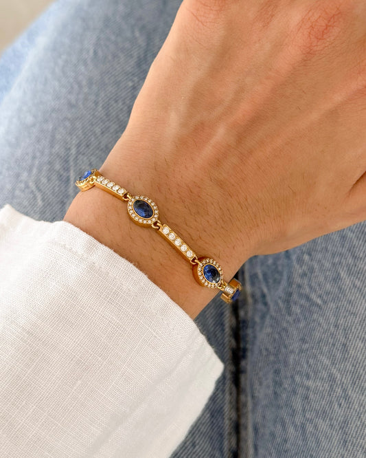 Azure Tennis Bracelet