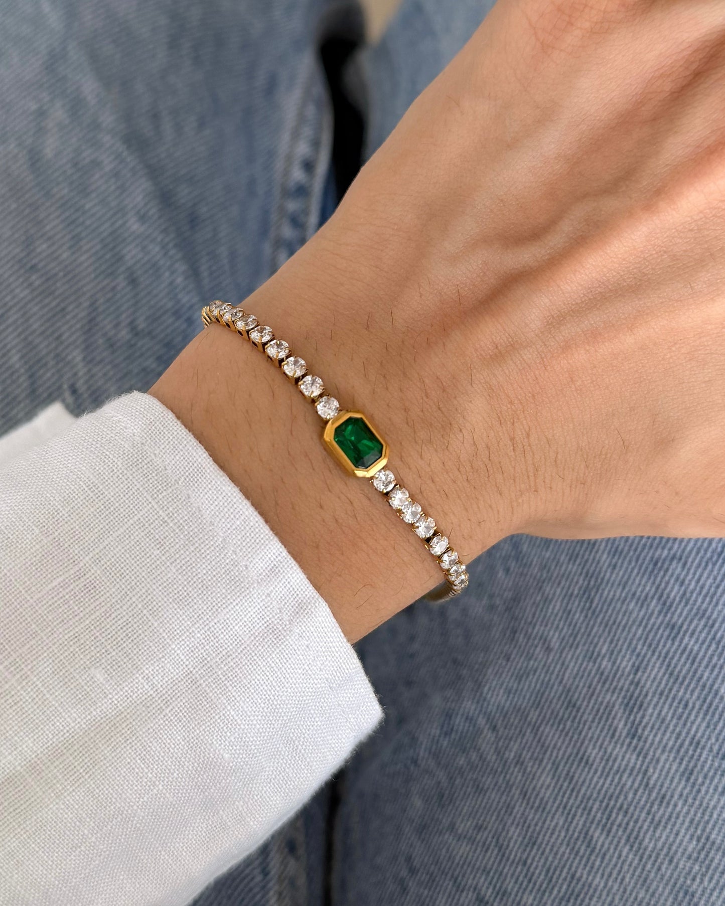 Jade Tennis Bracelet