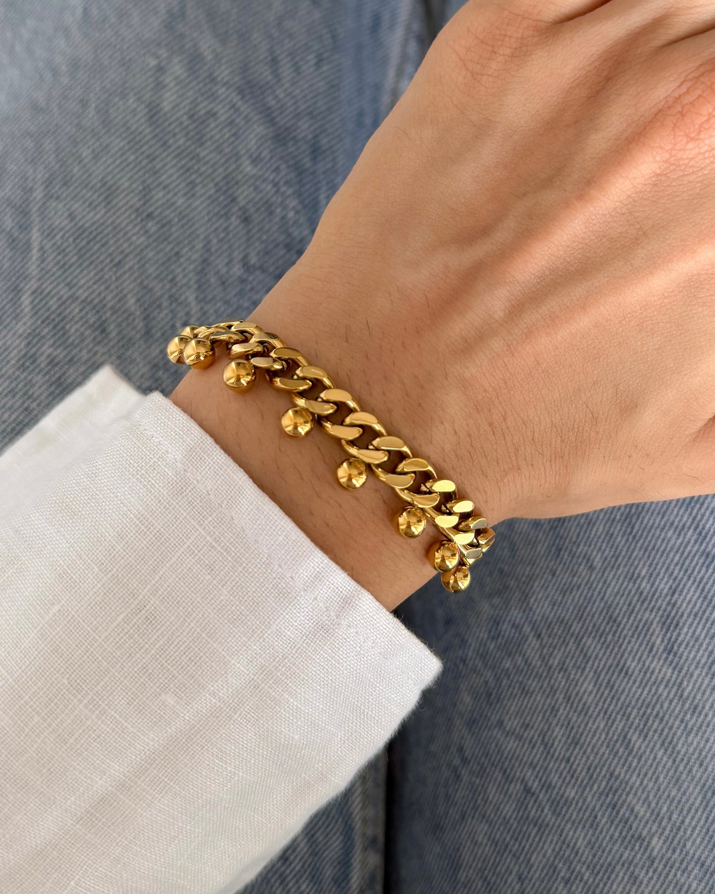 Roxy Chunky Cuban Chain Bracelet