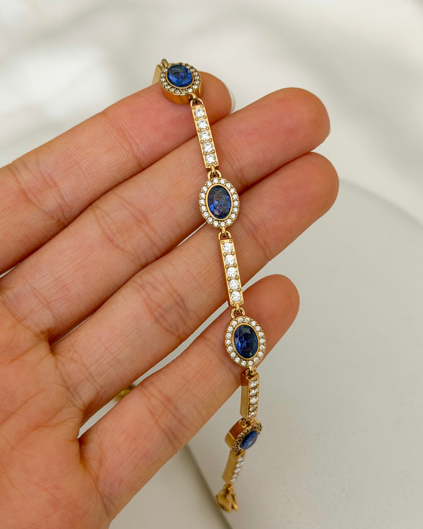 Azure Tennis Bracelet