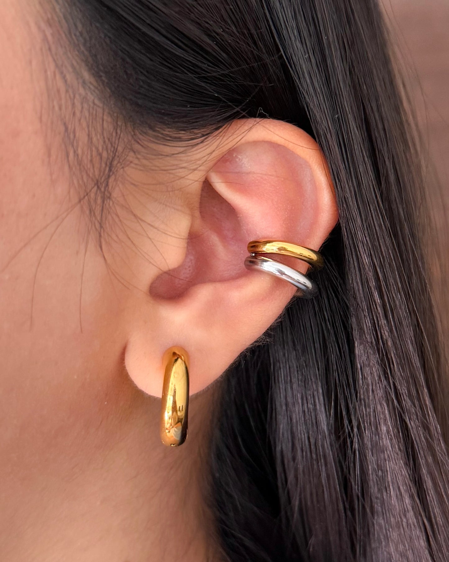 Two Toned Ear Cuff | No Piercing Needed