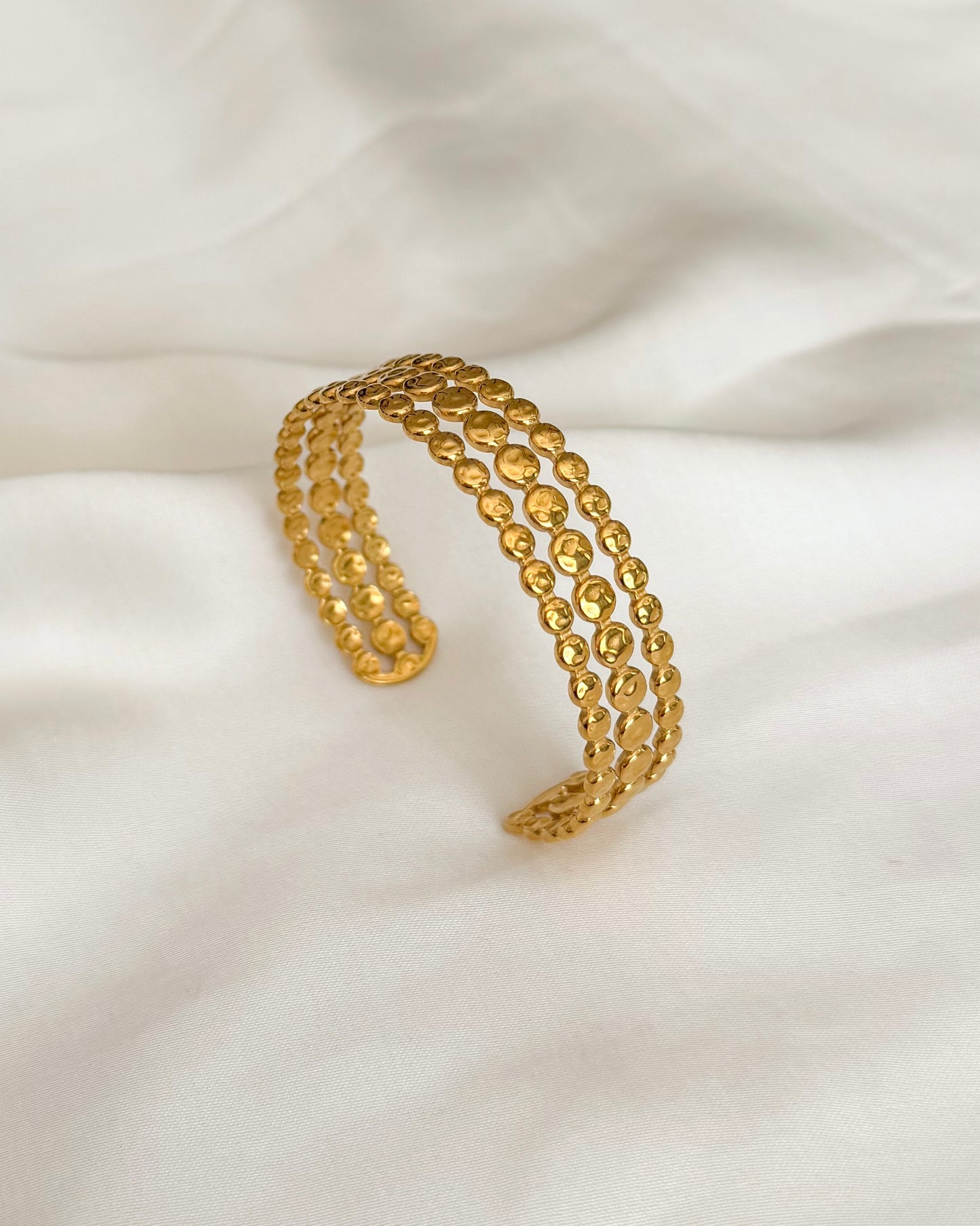 Gilded Adjustable Cuff Bracelet