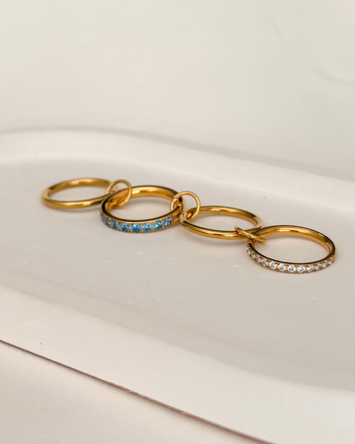 Sapphire Martini Stacked Ring