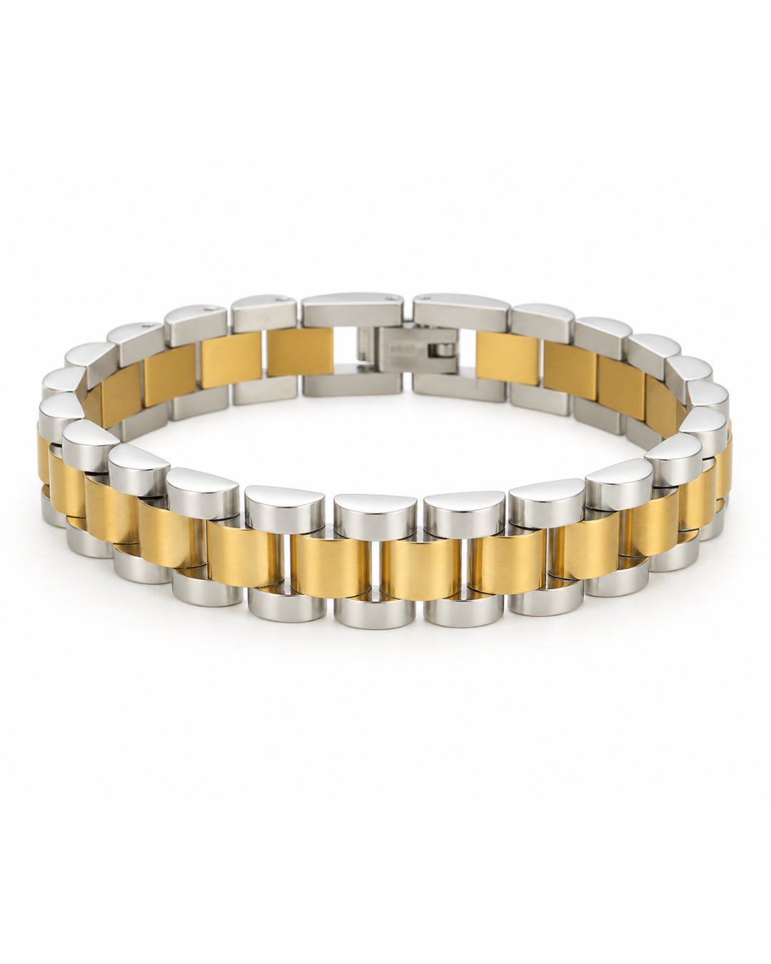 Two Toned Watch Strap Bracelet