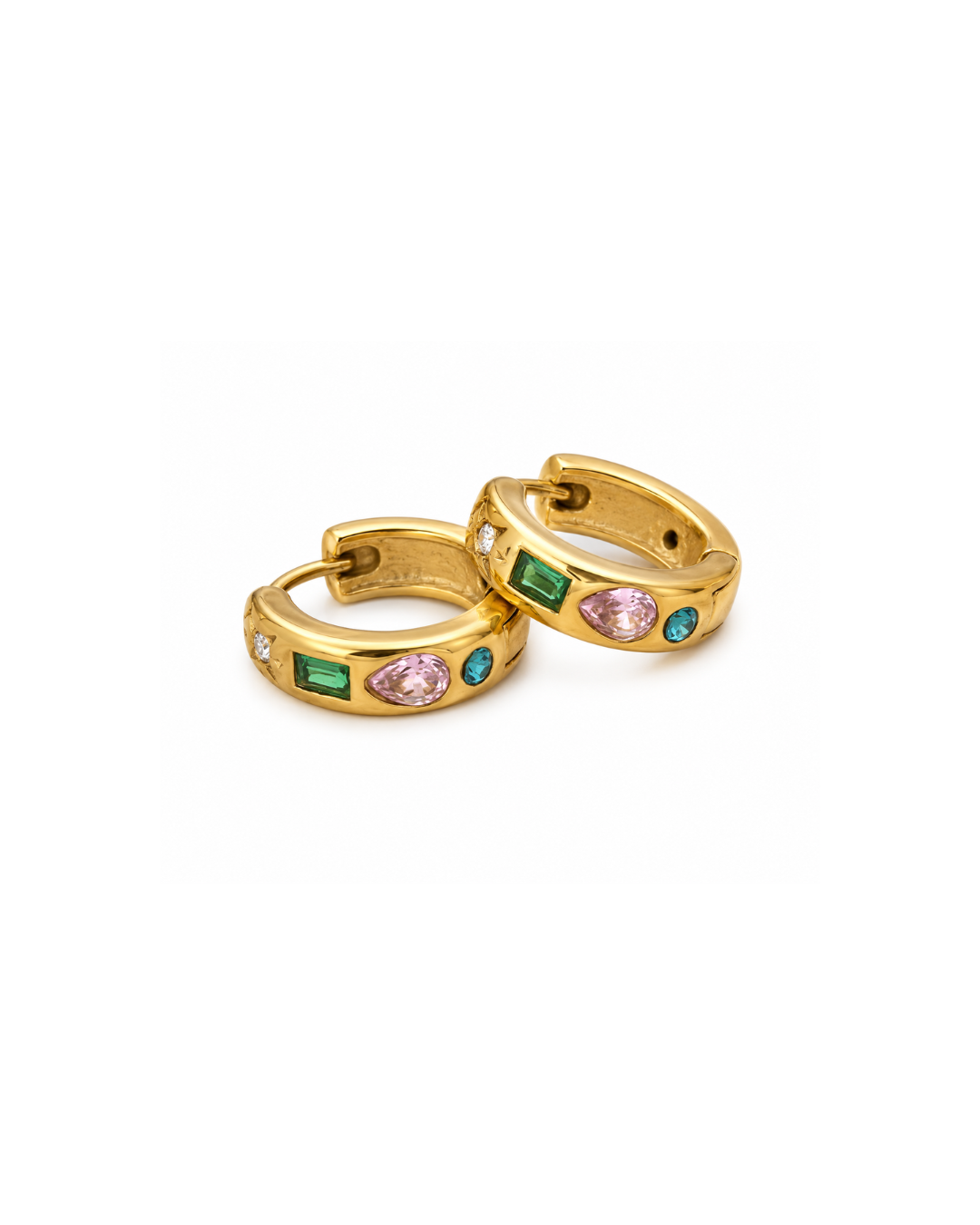 Gem Pop Huggie Earrings