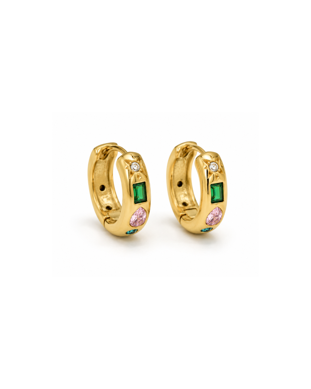 Gem Pop Huggie Earrings