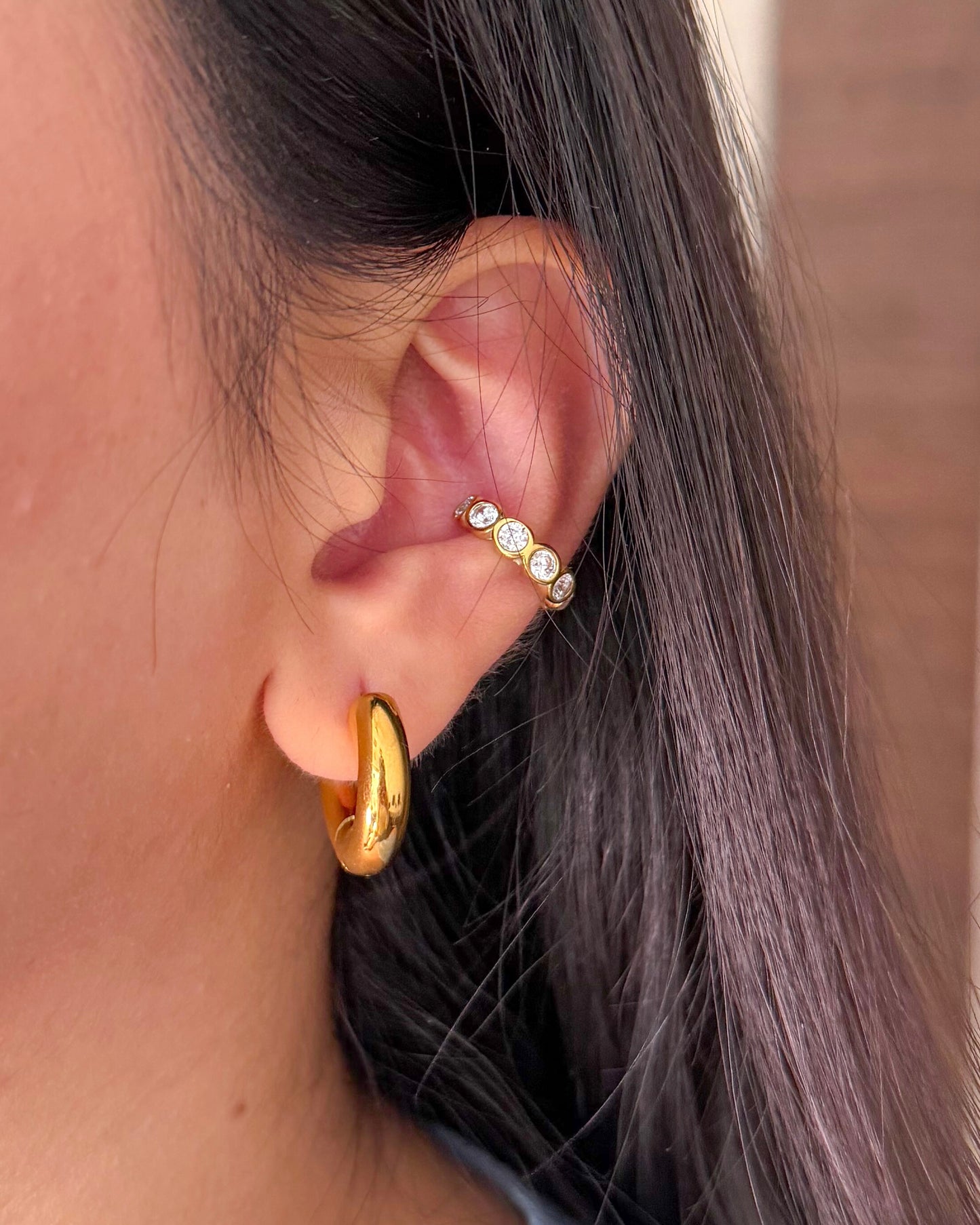 Elara Stone Ear Cuff | No Piercing Needed