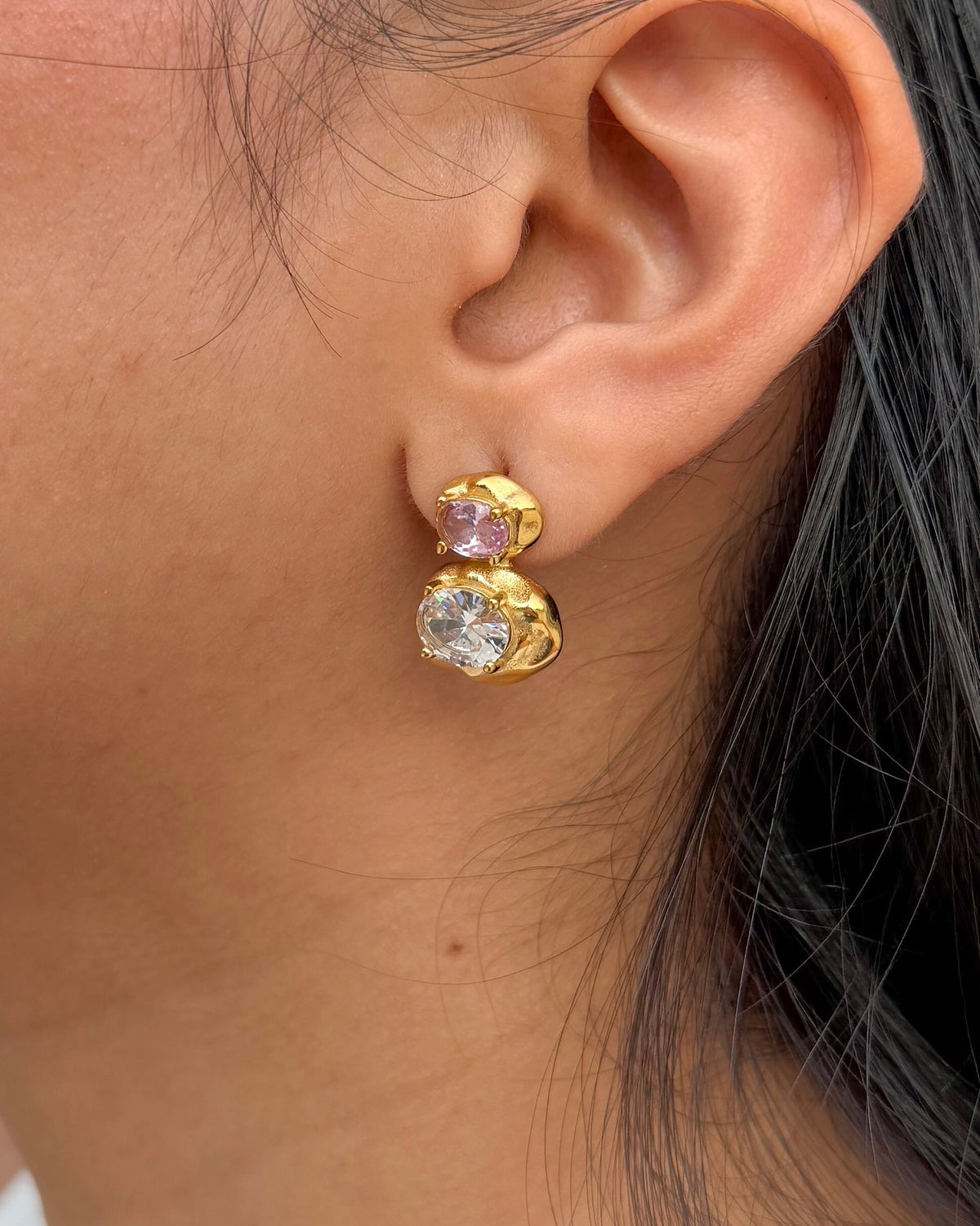 Sweetheart Stud Earrings