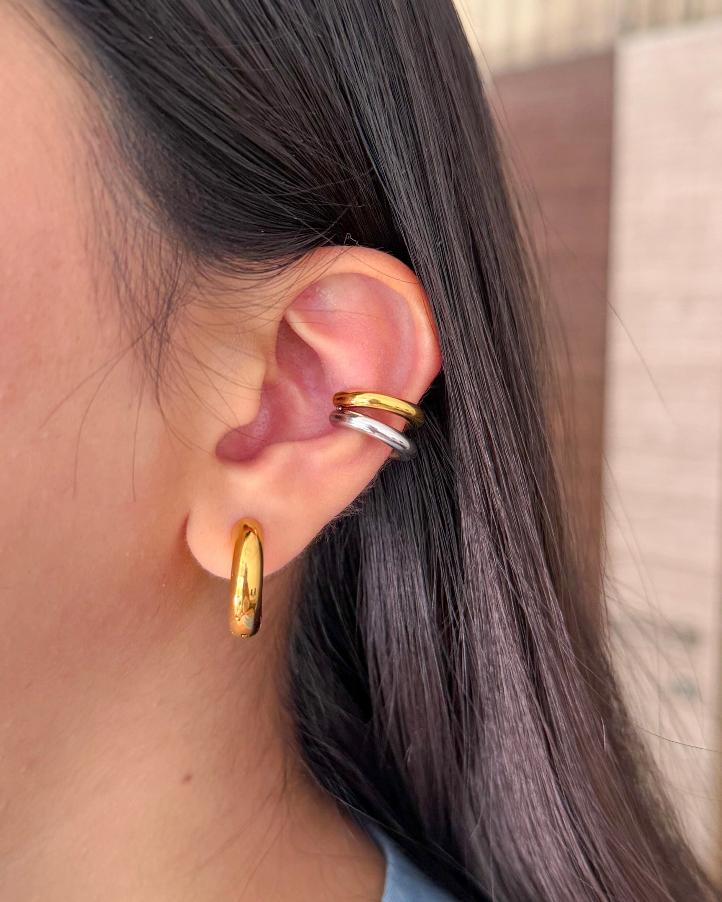 Two Toned Ear Cuff | No Piercing Needed